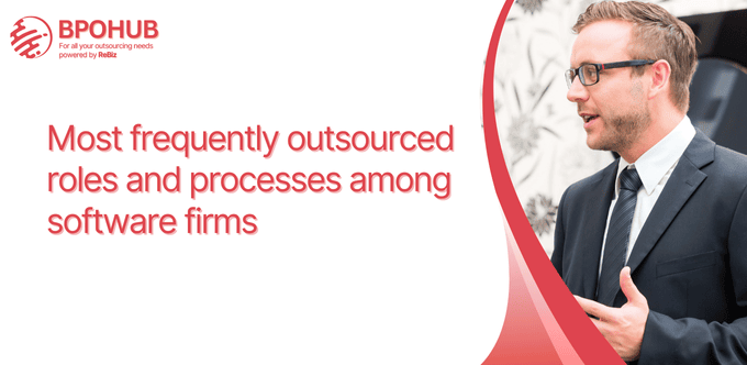 Most frequently outsourced roles and processes among software firms